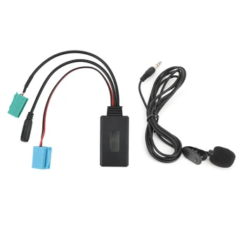 6Pin Kábel Auto Stereo AUX‑IN Adaptér Auto Konektor s Mikrofónom vhodné na Clio/Espace/Megane