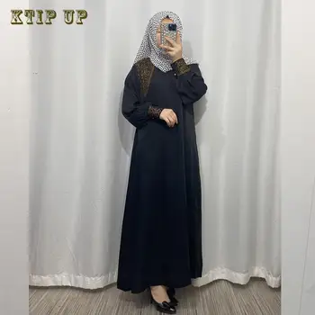 Ramadánu Moslimov na Blízkom Východe Dubaj Hui dámskej Módy Malajský Dlhé Šaty Hot Diamond Dlhé Šaty, Šaty Islamské Oblečenie Žien Abaya