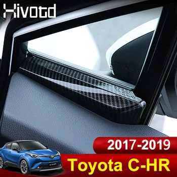 Hivotd Pre Toyota C-H CHR 2019 2018 2017 ABS Plastové vchodové Dvere, Okno stĺpec rám, Kryt Výbava Interiérové Lišty Príslušenstvo