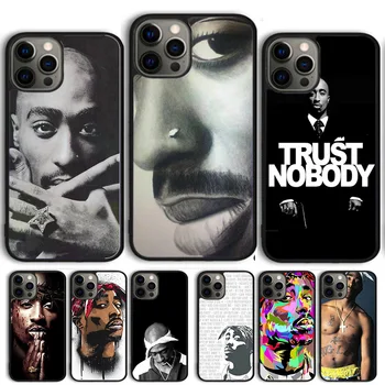 2Pac Tupac Shakur Hip Hop Rapper Telefón puzdro Pre iPhone 15 14 13 12 Pro Max mini 11 Pro Max XS XR 6 7 8 Plus SE 2020 Coque