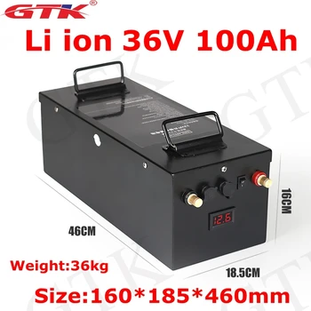 GTK 36v 100Ah li-ion veľká kapacita lítium li-ion batéria, 3,7 v, pre moc loď motorových slnečný vietor energie UPS + 10A 42v nabíjačky