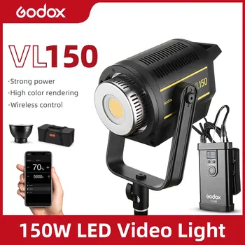 Godox VL150 VL-150 150W 5600K, Biela Verzia LED Video Svetlo Kontinuálny výkon Bowens Mount Studio Svetlo Podporu App