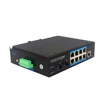 Výrobca pôvodného nákladovo efektívne 2 optický port 8 elektrické port Gigabit podarilo poe priemyselný Ethernet switch