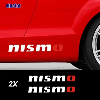 2 ks Nismo Auto Strane Tela Dekorácie-Nálepky Na Nissan Tiida Slnečný QASHQAI MARCA LIVINA TEANA X-ŠKOL J10 J11 Sylphy