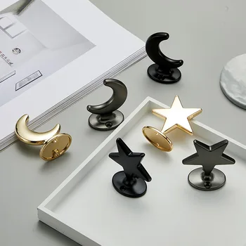 Kreatívne Luxusný Moderný Minimalistický Šuplíku Skrinky Dvere, Rukoväť, Hviezdy, Mesiac Rukoväť Kabinetu Gombíky Kuchyňa Kľučky na Dvere a Kľučky