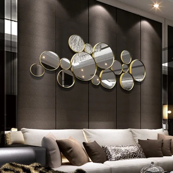 Luxusné nástenné dekorácie Čínsky štýl, kovové dekorácie Tvorivé obývacia izba dekorácie prívesok