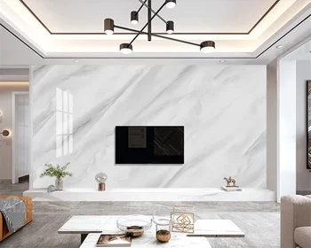 beibehang Prispôsobiť nový atmosférický jednoduché, elegantné biele jazz biely sivý mramor tapetu pozadia papier peint