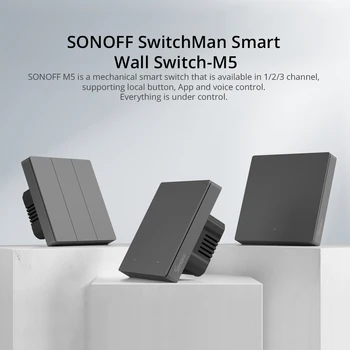 SONOFF M5 80/ 86/ 120 Typ Smart Stene Tlačidlo SwitchSwitchMan vypínač eWelink App Control Pre Alexa Domovská stránka Google Siri