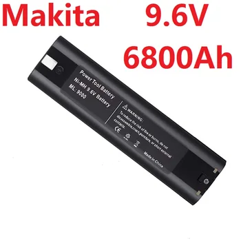NiMH nabíjateľné náhradné batérie Makita 9.6 V 6800Ah Mak 6095D 9000 9001 9002 9033 9034 632007-4 193890-9 191681-2 193889-4