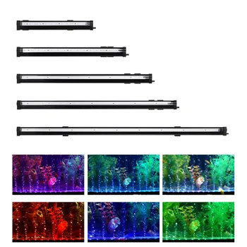 Farebné LED bublina svetlo pre akvárium, farby, 15 cm, 26 cm, 36 cm, 46 cm, 56 cm