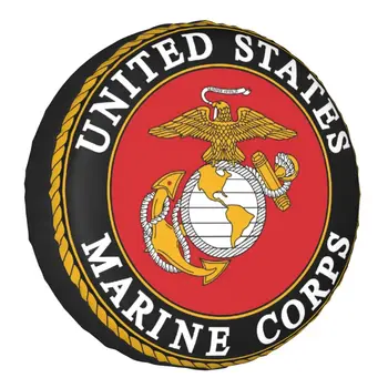 United States Marine Corps Náhradné Pneumatiky Kryt pre Jeep Wrangler USMC Armády Vlajka 4WD SUV Auto Chrániče Kolies 14