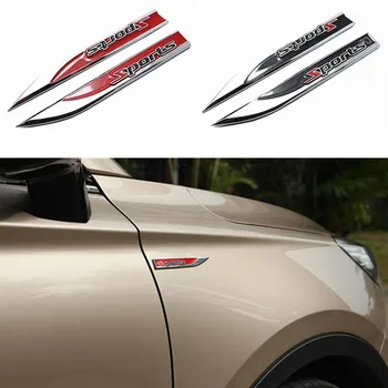 3D Auto Styling Bočné Krídlo Odznak Znak Auto Nálepky Pre Mitsubishi Asx Outlander Lancer EX Pajero Evolution Eclipse Grandis