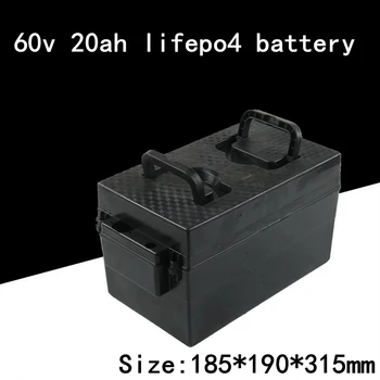 Nové Prispôsobenie Lifepo4 60V 20ah Batérie 60V Nepremokavé + 3A Nabíjačka pre 1800w Elektrickú Trojkolku Menič