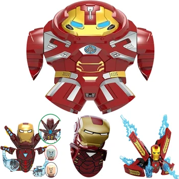 Hrdinovia Žehlička Ultron Muž Patriot Známky Hulkbuster Tony Stark Model Obrázok Bloky Vianočné Tehly Hračky Pre Deti,