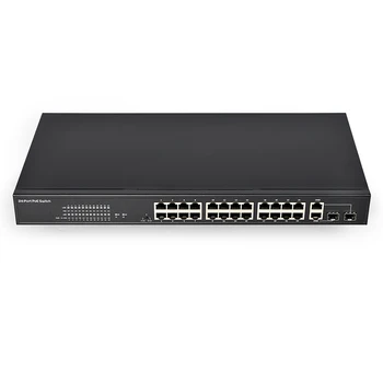 SDAPO PSE2624GSR-AI anti-hrom 4KV 24 port 100M 250W poe switch s VLAN funkcia