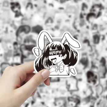 50/100ks Anime a Hentai Sexy Bunny dievča Waifu Odtlačkový Nálepky kufor, notebook, Auto Truck Nepremokavé Auto nálepky