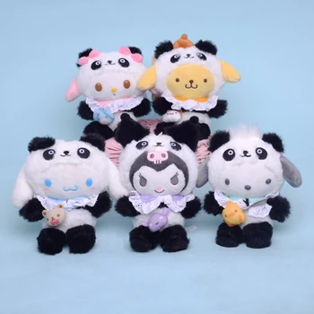 10 CM Anime Kawaii Nezávislá Keychain Panda Kulomi Melódie Oblečenie pre Bábiku Nové Dievča Ženy Darčekové tašky Auto Nezávislá