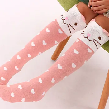 Roztomilá Panda Deti Baby Ponožky Koleno Dievča, Chlapec Baby Ponožky Animal Dot Mäkké Bavlnené Ponožky Prekladané Deti Jarné Letné Ponožka