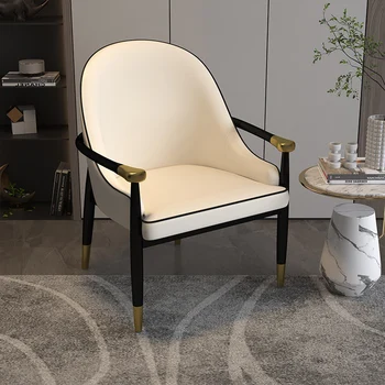 Nordic Moderná Luxusná Obývacia Izba Stoličky Kovové Dizajnér Relaxačné Kreslo Jedinečné Čítanie Lenivý Meditácie Cabeceros Nábytok