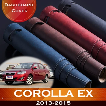 Pre Toyota Corolla EX roky 2013-2015 Auto Tabuli Vyhnúť Light Pad Nástroj Platformu Stôl Kryt Kožené Anti-Slip Dash Mat