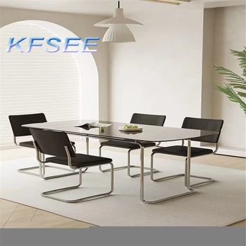 Prodgf s 4 stoličky 180 cm dĺžka Domov Kfsee Luxusný Jedálenský Stôl