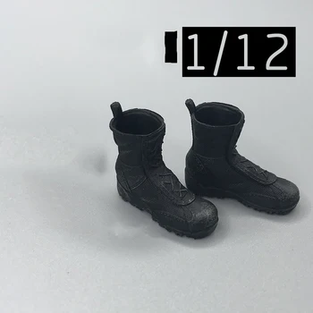 Na Predaj 1/12. Black Trendy Topánky PVC Materiálu Model Môže Vyhovovali 6inch Ženské Telo Zberateľské Akcie