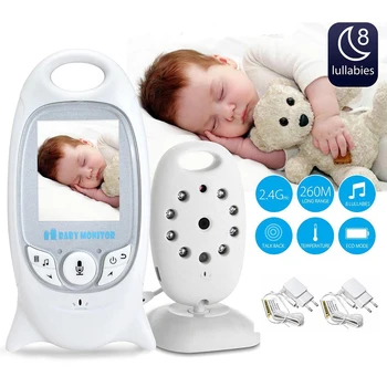 Babyphone Fotoaparát Bebe Baby Monitor Video Opatrovateľka, Rádio, Bezdrôtové Opatrovateľky Dve Spôsob, ako Hovoriť Nočné Videnie Teploty s 8 Marieli