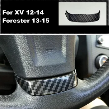Pre Subaru Forester roky 2013-2015 XV ROKY 2012-2014 ABS Uhlíkových Vlákien Volant Pásy Kryt Dekorácie-Nálepky