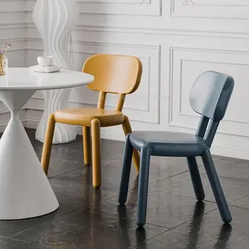 Kreatívne vietor jedálenské stoličky malých rodinných moderné späť stoličky Nordic jednoduché mlieko čajovni stoličky