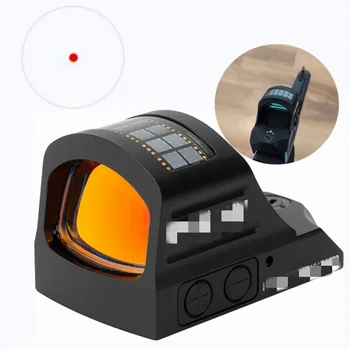 Taktické Red Dot Sight Collimator Mini Solárne Napájanie RMR Reflex HS 909-C Vysoká Mount Exoskeleton Držiak Pre Glock/Býk/Sig Sauer