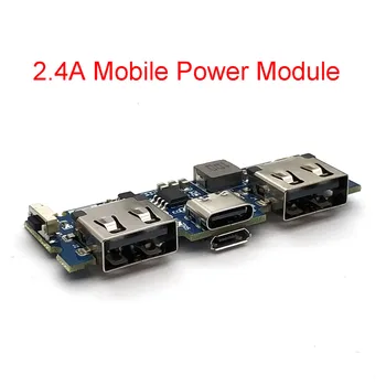Micro/Typ-C, USB 5V 2.4 Dual USB 18650 Boost Nabíjačka Rada Mobile Power Bank Príslušenstvo Pre Telefón urob si sám