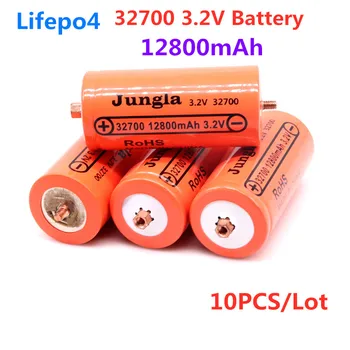 10PCS 100%Originálne 32700 12800mAh 3.2 V Lifepo4 Nabíjateľná Batéria Professional Lithium Železa Fosfát Batérie So Skrutkou