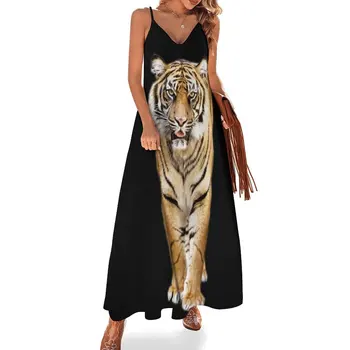 Tiger bez Rukávov Šaty womans oblečenie žien formálne príležitosti šaty