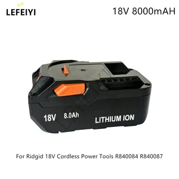 Pre AEG Batérie 18V 8.0 AH Lítium-Iónová Batéria Pre RIDGID R840087 R840085 L1815R L1850R L1830R R840083 Série Akumulátorové náradie