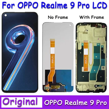 Pôvodný Pre Oppo Realme 9 Pro 9Pro LCD Rám Displeja Dotykový Panel Digitalizátorom. Pre Realme9 Pro RMX3471 RMX3472 LCD