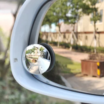Univerzálny Auto Blind Spot Zrkadlo Frameless 360 Stupňov Široký Uhol Pomocné Spätné Parkovanie Zrkadlo Nastaviteľné Zrkadielko