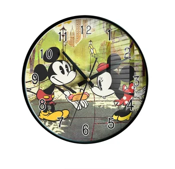 Disney Mickey Minnie Spálne, Obývacia Izba Tichý Nástenné Hodiny Domova Dekorácie Na Stene Obývacej Izby Stenu Ornament Hodiny Mechanizmus