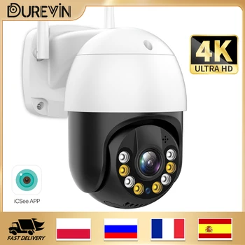 8MP 4K PTZ Kamery IP Vonkajšie WiFi Kamera HD 5MP H. 265 Bezdrôtový Dohľadu Bezpečnostné CCTV 1080P AI Sledovania P2P Onvif iCsee