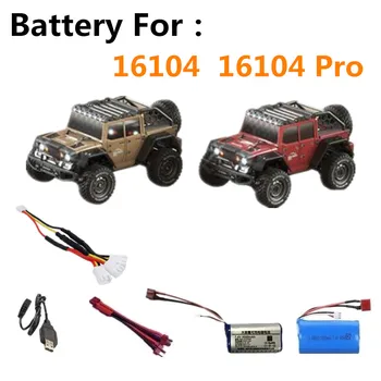 16104 Pro autobatérie 7.4 V 1500mAh / 3000mAh Lipo Batérie T-plug 3in1 Kábel 16104 Pro 16104 Náhradné Batérie