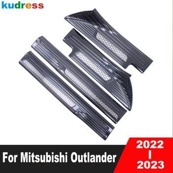 Pre Mitsubishi Outlander 2022 2023 Nerezové Dvere Auta Parapet Šúchať Dosku Krytu Výbava Vitajte Pedál Chránič Stráže Pad Príslušenstvo