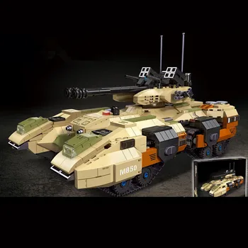 2022 Vojenské Armády Svetovej Vojny WW2 SWAT Polície, Vojakov M850 Hlavný Bojový Tank Model stavebným Tehly Deti Hračky