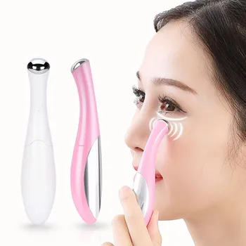 Očný Masážny Prístroj Mini Oko Krásy Nástroj Elektrické Vibrácie EyeMassager PenThin Tvár Magic Stick Anti Taška Puzdro Vrások