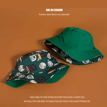 Nový obojstranný nosenie farbou Vedro Klobúky tieňovanie ploché čiapky vonkajšie rybolovu, poľovníctvo rybár opaľovací krém skladacie vedierko hat