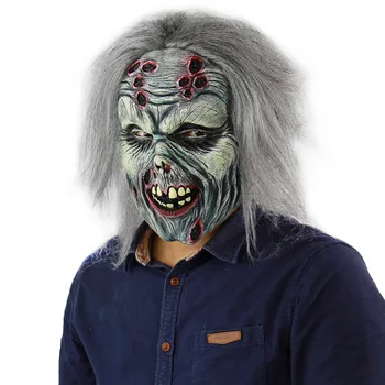 Desivé Sivá Zombie Latex Maska Halloween Carrion Zombie Latex Hlavu Krytie