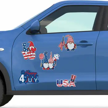 Horúce！5 ks Auto Zábavné Nálepky Magnetické Dobrý Vizuálny Efekt Trpaslík Dizajn Americký Deň Nezávislosti Stenu pre Van