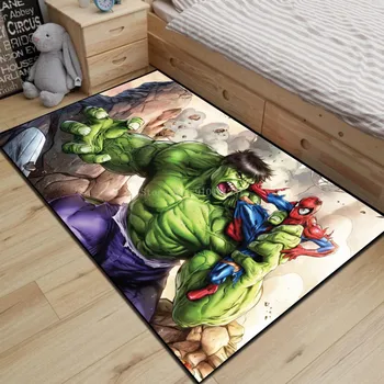 Disney Avengers Kapitán Amerika Spiderman Iron Man Hulk Koberec, Spálne, Obývacia Izba Deti Darčeky Non-slip Podlahové Rohože Koberce Hra