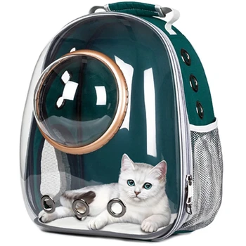 Astronaut Okna Bubliny Účtovná Cestovná Taška Priedušná Priestor Kapsule Priehľadná Pet Taške Pes, Mačka Batoh pet batoh