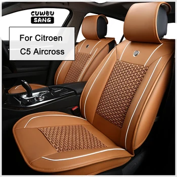 CUWEUSANG Auto Kryt Sedadla Pre Citroen C5 Aircross Estate Rozbiť Auto Doplnky Interiéru (1seat)