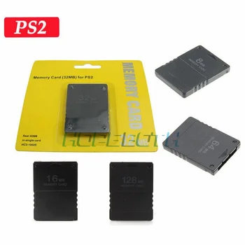 100ks Veľkoobchod Pre PS2 16MB/32 MB/64 MB/128 MB Pamäťová Karta Pamäte rozširujúce Karty Pre Sony Playstation 2 Black Pamäťovej Karty
