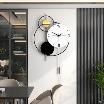 Jednoduchý domov nástenné hodiny, tvorivé textúry, predsieň, jedáleň hodiny quartz hodiny, svetlo luxusné hodiny